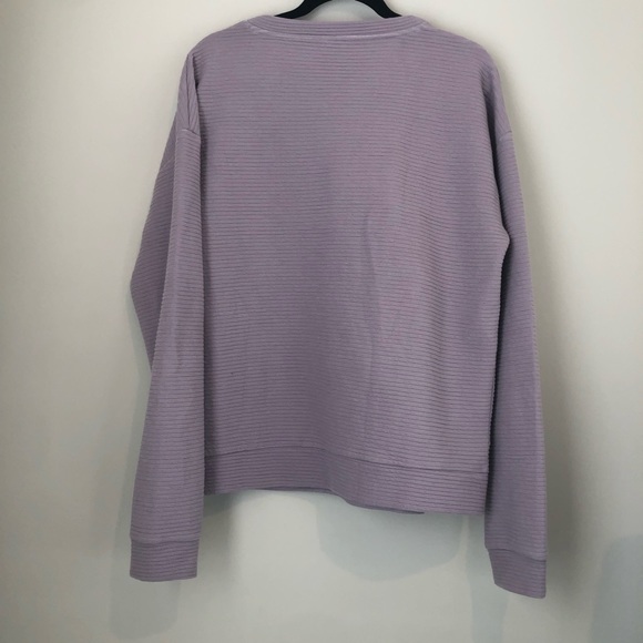 ASOS oversized lilac sweatshirt with bow sz 6 or medium - Picture 4 of 5